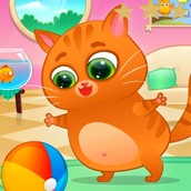 Игра Котик Бубу Играет: Пазл