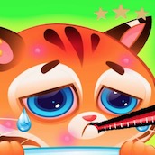 Игра Котик Бубу заболел: Пазл