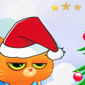 Игра Котик Бубу грустит на Новый Год: Пазл