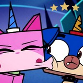 Игра Юникитти целуется: Пазл