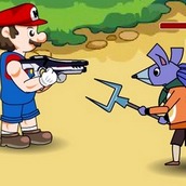 Игра Стрелялки Марио на двоих