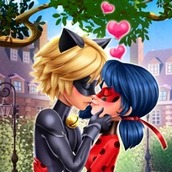 Игра Леди Баг и Супер Кот: поцелуй