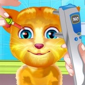 Игра Говорящий кот Том у глазного